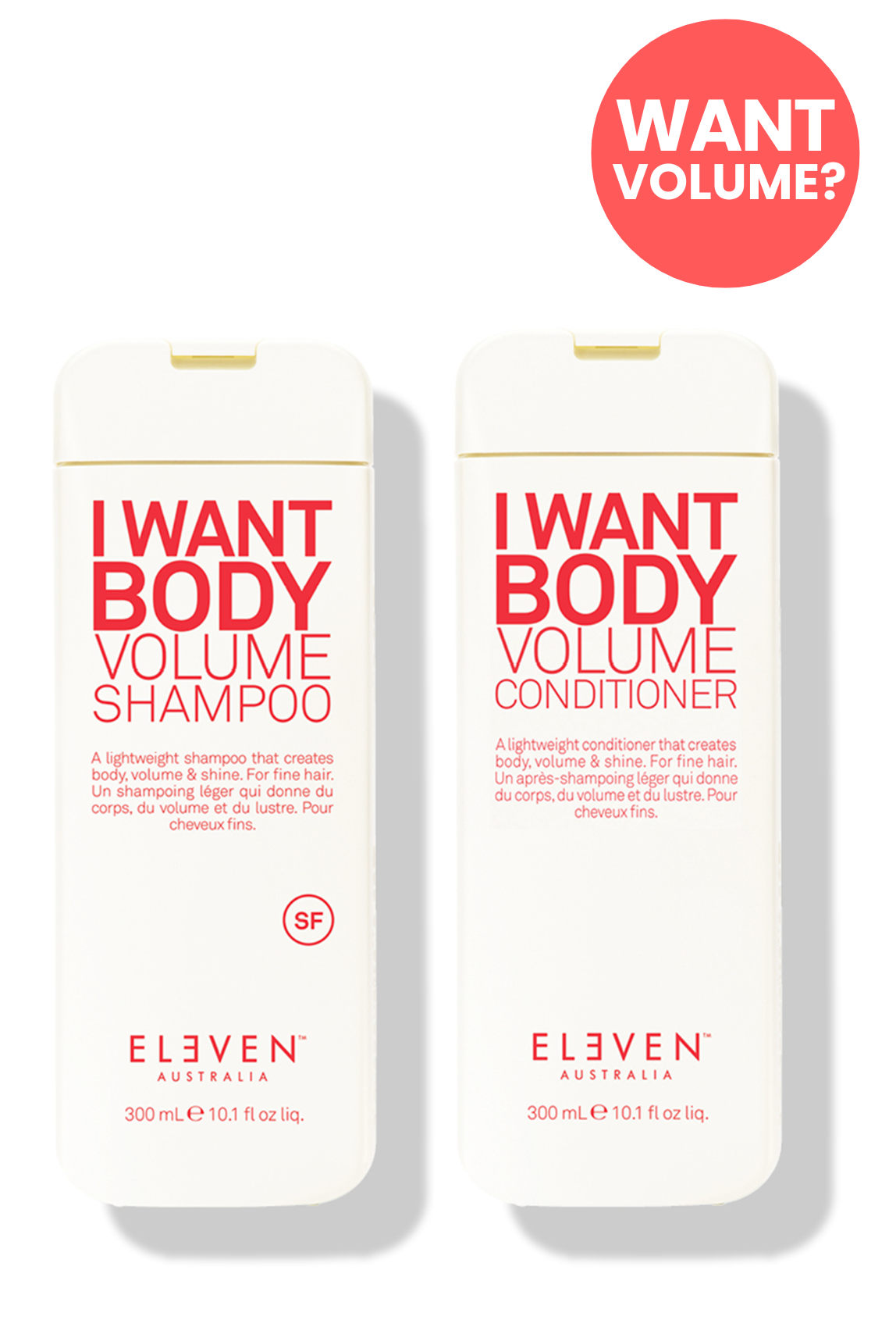 I WANT BODY VOLUME SHAMPOO & CONDITIONER DUO I WANT BODY VOLUME SHAMPOO & CONDITIONER DUO